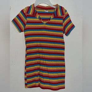 Colorful Striped Dress